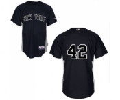 Youth Majestic New York Yankees #42 Mariano Rivera Replica Black MLB Jersey