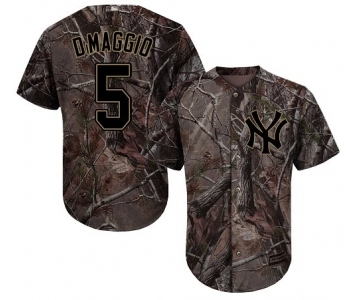 Youth Majestic New York Yankees #5 Joe DiMaggio Authentic Camo Realtree Collection Flex Base MLB Jersey