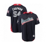 Youth Majestic New York Yankees #54 Aroldis Chapman Game Navy Blue American League 2018 MLB All-Star MLB Jersey