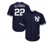 Youth New York Yankees #22 Jacoby Ellsbury Navy blue Cool Base Stitched MLB Jersey