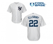 Youth New York Yankees #22 Jacoby Ellsbury White Stitched MLB Jersey