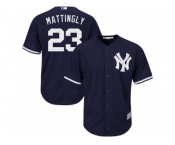 Youth New York Yankees #23 Don Mattingly Navy blue Cool Base Stitched MLB Jersey