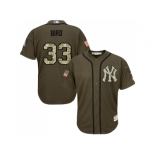 Youth New York Yankees #33 Greg Bird Green Salute to Service Stitched MLB Jersey