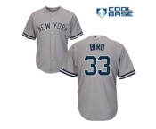 Youth New York Yankees #33 Greg Bird Grey Cool Base Stitched MLB Jersey