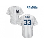 Youth New York Yankees #33 Greg Bird White Cool Base Stitched MLB Jersey