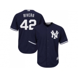 Youth New York Yankees #42 Mariano Rivera Navy blue Cool Base Stitched MLB Jersey