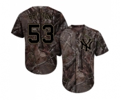 Youth New York Yankees #53 Zach Britton Authentic Camo Realtree Collection Flex Base Baseball Jersey