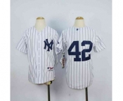 youth mlb new york yankees #42 rivera white[black strip]