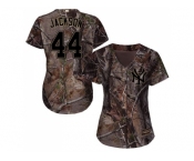 Women New York Yankees #44 Reggie Jackson Camo Realtree Collection Cool Base Stitched MLB Jersey