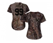 Women New York Yankees #99 Aaron Judge Camo Realtree Collection Cool Base Stitched MLB Jersey