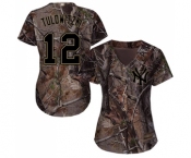 Women's New York Yankees #12 Troy Tulowitzki Authentic Camo Realtree Collection Flex Base Baseball Jersey