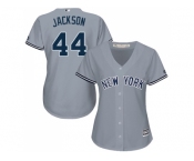 Women's New York Yankees #44 Reggie Jackson Grey Road Stitched MLB Jersey