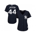 Women's New York Yankees #44 Reggie Jackson Navy Blue Alternate Stitched MLB Jersey