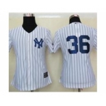 women mlb jerseys new york yankees #36 white[black stripe]