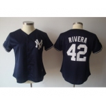 women mlb jerseys new york yankees #42 rivera dk.blue