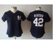 women mlb jerseys new york yankees #42 rivera dk.blue