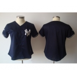 women mlb jerseys new york yankees blank dk.blue