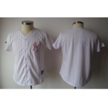 women mlb new york yankees blank white[pink strip]