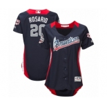 Women's Majestic Minnesota Twins #20 Eddie Rosario Game Navy Blue American League 2018 MLB All-Star MLB Jersey