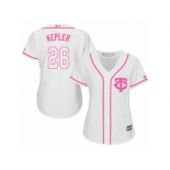 Women's Majestic Minnesota Twins #26 Max Kepler Authentic White Fashion Cool Base MLB Jersey