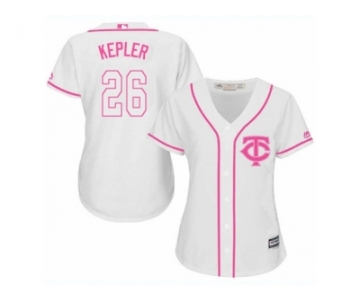 Women's Majestic Minnesota Twins #26 Max Kepler Authentic White Fashion Cool Base MLB Jersey