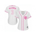 Women's Majestic Minnesota Twins #3 Harmon Killebrew Replica White Fashion Cool Base MLB Jersey