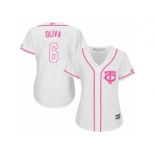 Women's Majestic Minnesota Twins #6 Tony Oliva Authentic White Fashion Cool Base MLB Jersey