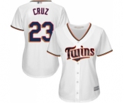 Women's Minnesota Twins #23 Nelson Cruz Authentic White Home Cool Base Baseball Jersey