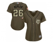 Women's Minnesota Twins #26 Max Kepler Green Salute to Service Stitched MLB Jersey