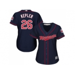 Women's Minnesota Twins #26 Max Kepler Navy Blue Alternate Stitched MLB Jersey