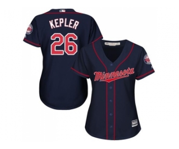 Women's Minnesota Twins #26 Max Kepler Navy Blue Alternate Stitched MLB Jersey