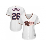 Women's Minnesota Twins #26 Max Kepler White Home Stitched MLB Jersey