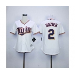 women mlb jerseys minnesota twins #2 dozier white[dozier]