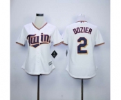 women mlb jerseys minnesota twins #2 dozier white[dozier]