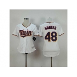 women mlb jerseys minnesota twins #48 hunter white[hunter]