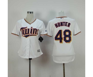 women mlb jerseys minnesota twins #48 hunter white[hunter]