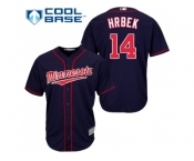 Youth Minnesota Twins #14 Kent Hrbek Navy blue Cool Base Stitched MLB Jersey