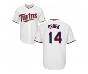 Youth Minnesota Twins #14 Kent Hrbek White Cool Base Stitched MLB Jersey