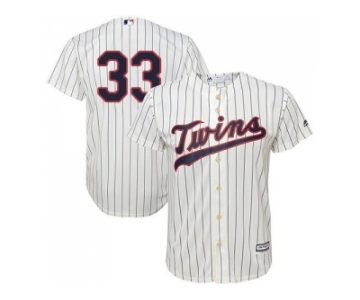 Youth Minnesota Twins #33 Justin Morneau Cream Stitched MLB Jersey