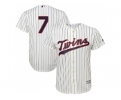 Youth Minnesota Twins #7 Joe Mauer Cream Stitched MLB Jersey