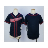 Youth Minnesota Twins Blank Navy Blue Cool Base Stitched MLB Jerseys