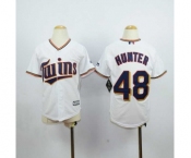 youth mlb jerseys minnesota twins #48 hunter white[hunter]