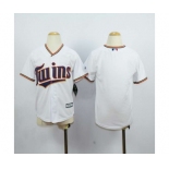 youth mlb jerseys minnesota twins blank white