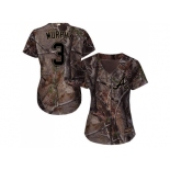 Women Atlanta Braves #3 Dale Murphy Camo Realtree Collection Cool Base Stitched MLB Jersey