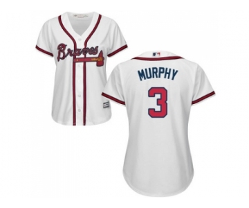 Women's Atlanta Braves #3 Dale Murphy White Home Stitched MLB Jersey