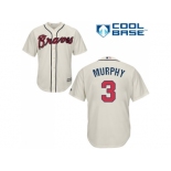 Youth Atlanta Braves #3 Dale Murphy Cream Cool Base Stitched MLB Jersey