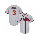 Youth Atlanta Braves #3 Dale Murphy Grey Cool Base Stitched MLB Jersey