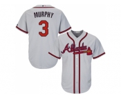 Youth Atlanta Braves #3 Dale Murphy Grey Cool Base Stitched MLB Jersey