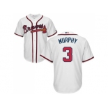 Youth Atlanta Braves #3 Dale Murphy White Cool Base Stitched MLB Jersey