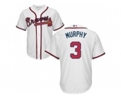 Youth Atlanta Braves #3 Dale Murphy White Cool Base Stitched MLB Jersey